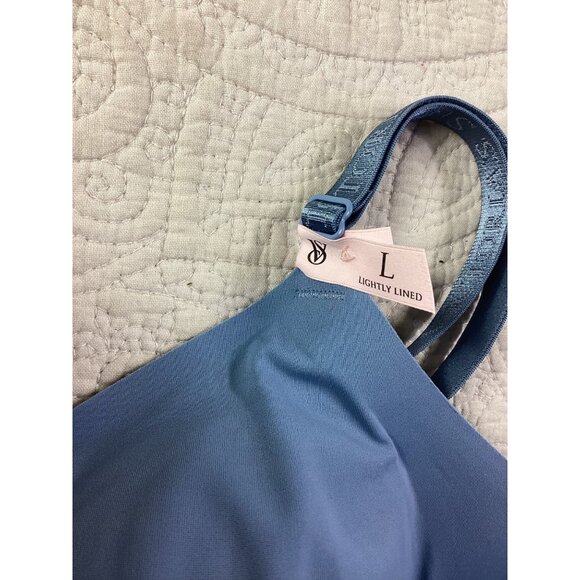 Victorias Secret Lightly Lined Blue Bralette Bra*38B Adj Straps*NWT*Retails $40 - Picture 2 of 10